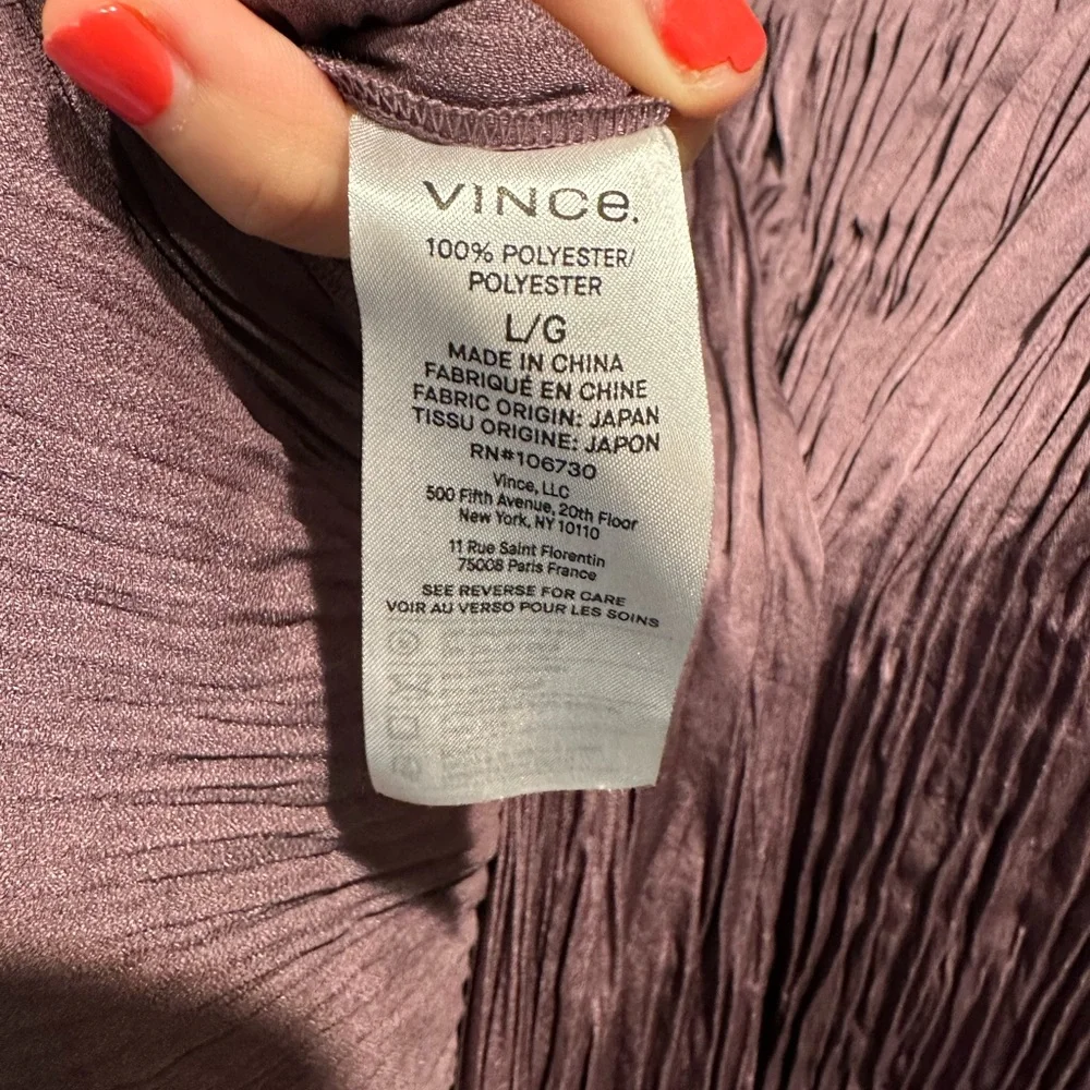 Vince Plum/Purple Pleated Midi Skirt